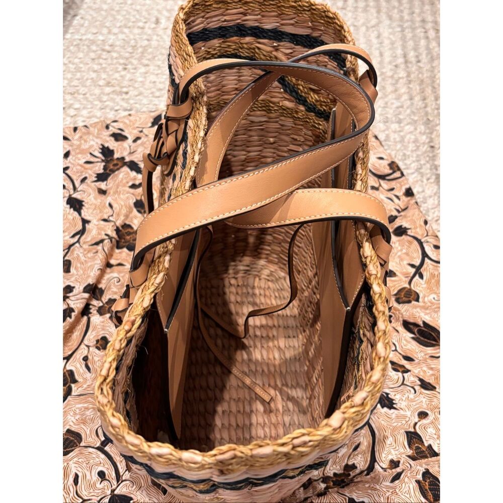 Nearly NEW Ulla Johnson Surfside Straw Basket Tote Bag $495 - Picture 6 of 9